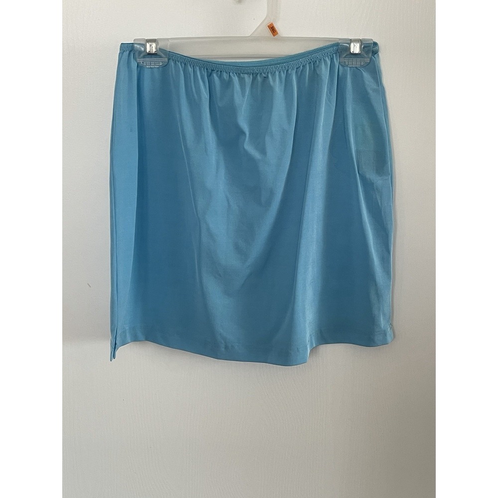 Vintage Y2K Esprit de Corp Turquoise Stretch Mini Skirt NWT USA Size Large